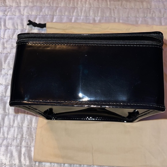 Givenchy Preloved cosmetics pouch Patton leather excellent condition satin inter - Picture 6 of 12